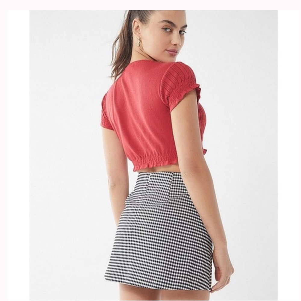 Urban Outfitters Black and White Gingham Skirt - Picture 2 of 4